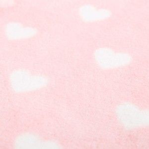 Couverture canapé chaud et agréable en flanelle Rose à motifs de coeurs, de l'Amour - Maison et Plus