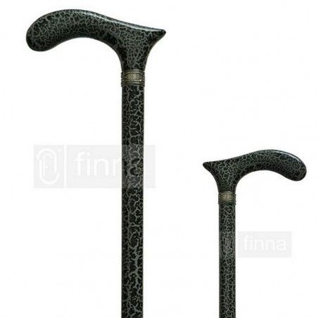 Canna craquelé nero e grigio