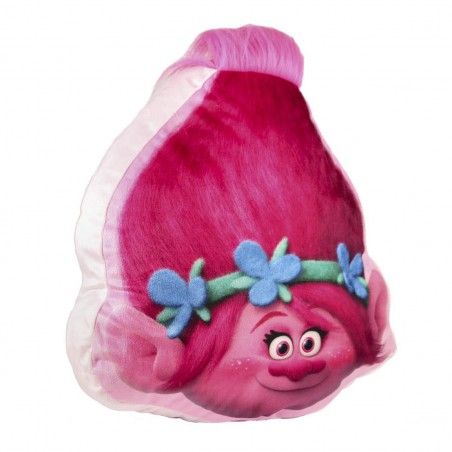 Cushion Poppy Trolls 3D joyful and fun - Home and More