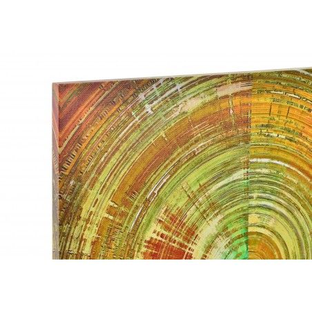 Boîte décorative moderne cercle de la peinture abstraite sur toile renforcée sur le bois de Temps à la Maison et Plus