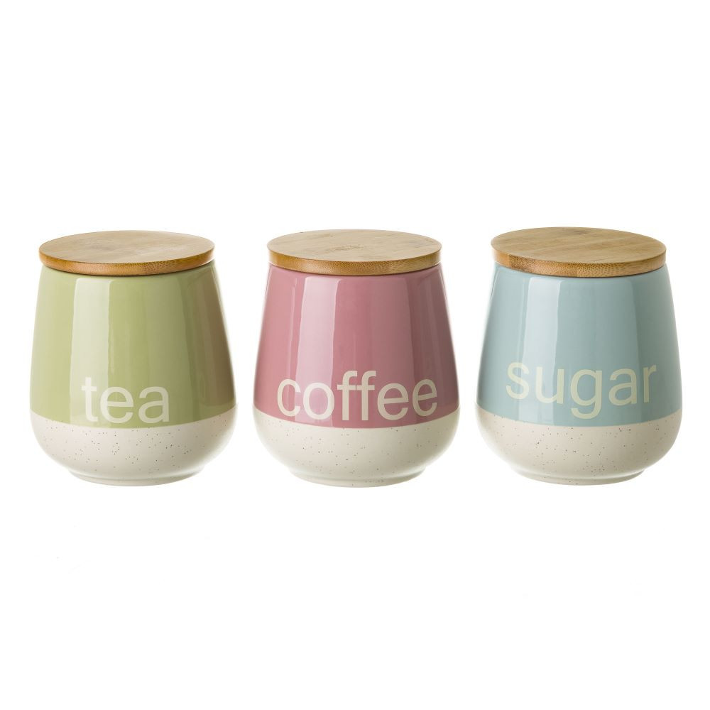 Barattolo per zucchero, caffè e tè, e in 3 colori. Gres - Casa e altro ancora