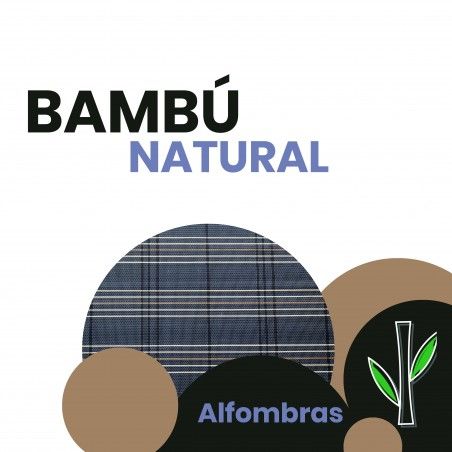 Tappeto Pasillera Naturale di Bambù firma di Cambridge in nero, Casa e altro ancora