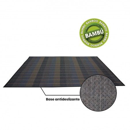 Tappeto in Bamboo Naturale firma Oxford nero Casa e di Più
