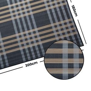 Carpet Natural Bamboo signature Columbia blue, dark and light brown of Home and More