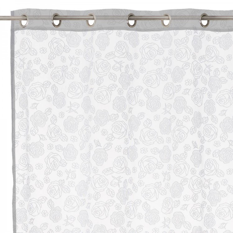 Elegant curtains embossed with roses - Home and more