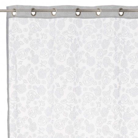 Elegant curtains embossed with roses - Home and more