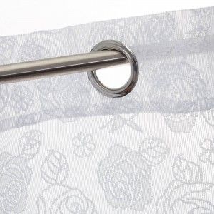 Elegant curtains embossed with roses - Home and more