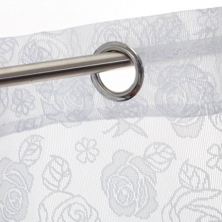 Elegant curtains embossed with roses - Home and more