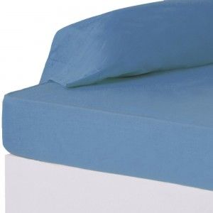 Drap bleu à 90 lits - Maison et plus