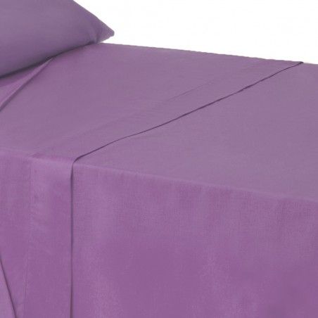 Sábana encimera lila para camas de 90 - Hogar y más