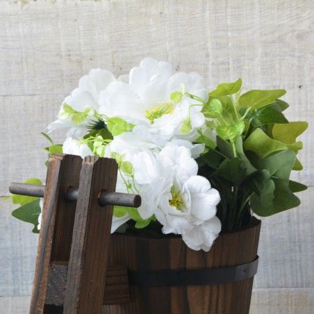 Planteur d'origine en bois naturel à Vélo le Jardin des Amis à la Maison et Plus