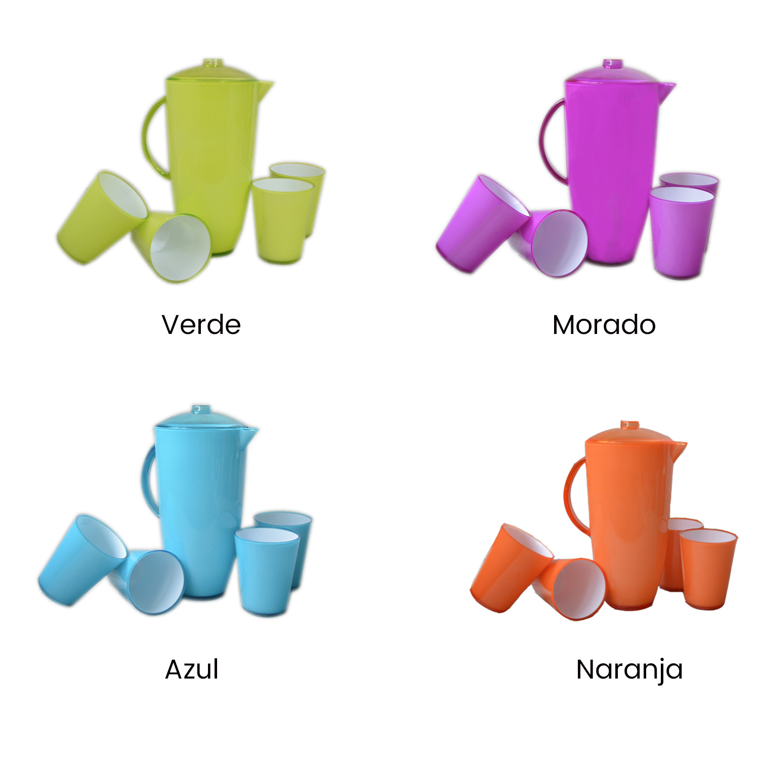 Caraffa e 4 Bicchieri in Set collezione Lifeway - Design Originale - Casa e altro ancora