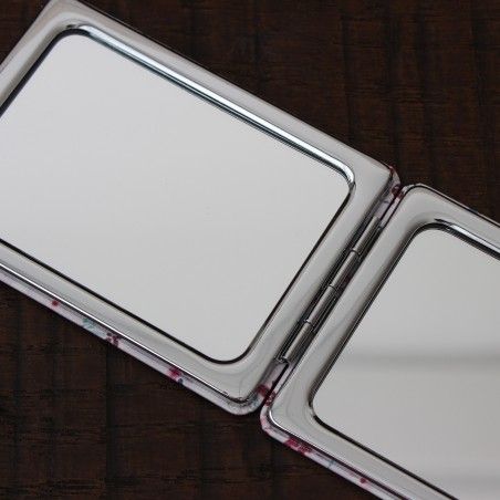 Miroir de maquillage sac est pratique et confortable avec 2 grossissements de Conception de Fleurs de l'Amour - Maison et Plus