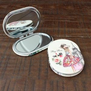 Miroir de maquillage sac est pratique et confortable avec 2 grossissements - Conception de la Mode de France - Maison et Plus