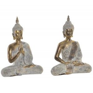 La figura del Buddha e decorazione dorata. Design Zen - Wabi Sabi - Casa e altro ancora.