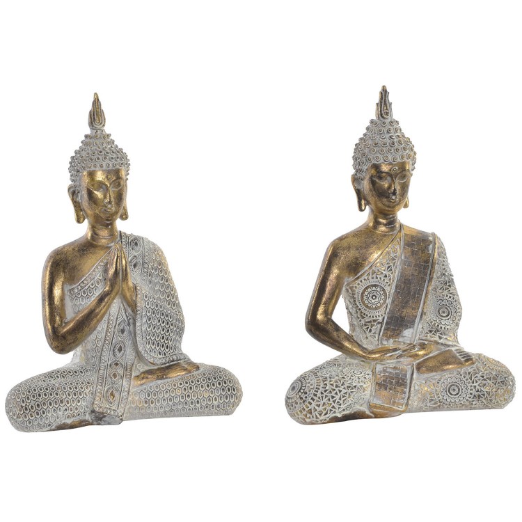 La figura del Buddha e decorazione dorata. Design Zen - Wabi Sabi - Casa e altro ancora.