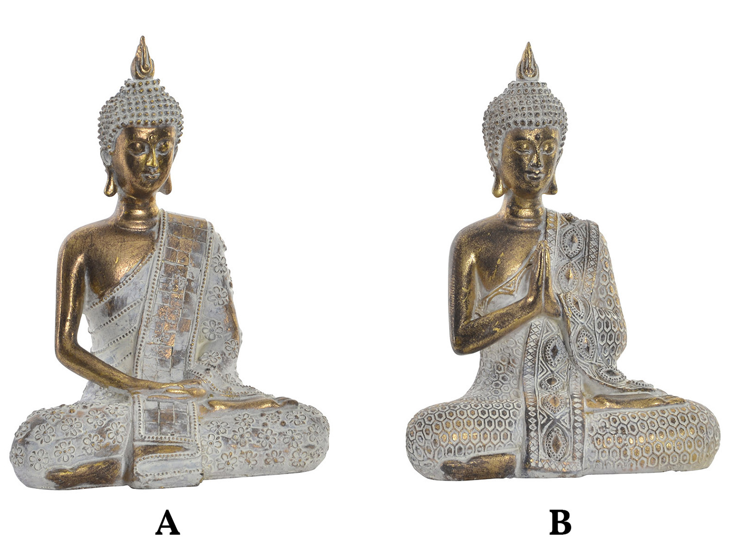 La Figure de Bouddha, de la dorure pour la décoration intérieure. Design Zen - Wabi Sabi - Maison et plus.