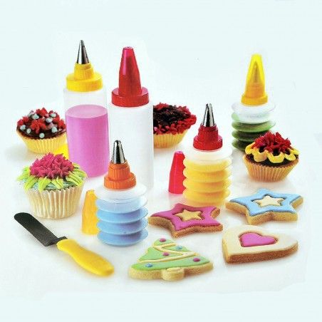 Utensili pasticceria - Set di 6 maniche pasticceria - Progettazione Francia - Casa e altro ancora