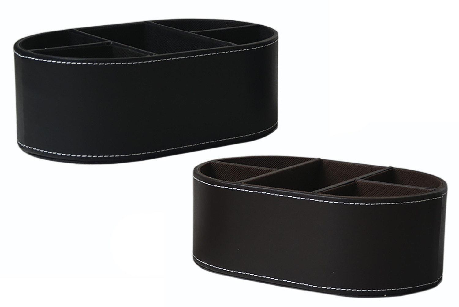 Portamandos pratique en cuir synthétique avec 6 compartiments - Édition de Luxe - Maison et plus