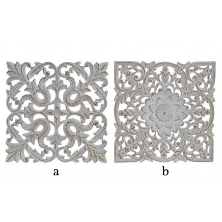 Retable décoratif en bois sculpté mur. La décoration de la France, 24 x 25 cm - Maison et plus