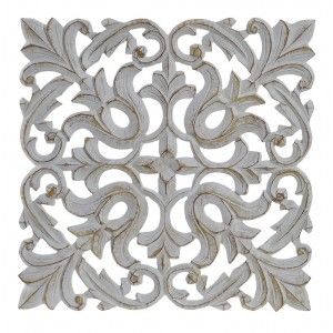 Retable décoratif en bois sculpté mur. La décoration de la France, 24 x 25 cm - Maison et plus