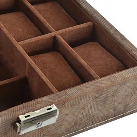 Watchmaker to store jewelry/watches-brown. Design Deluxe 16 x 25 cm - Home and more