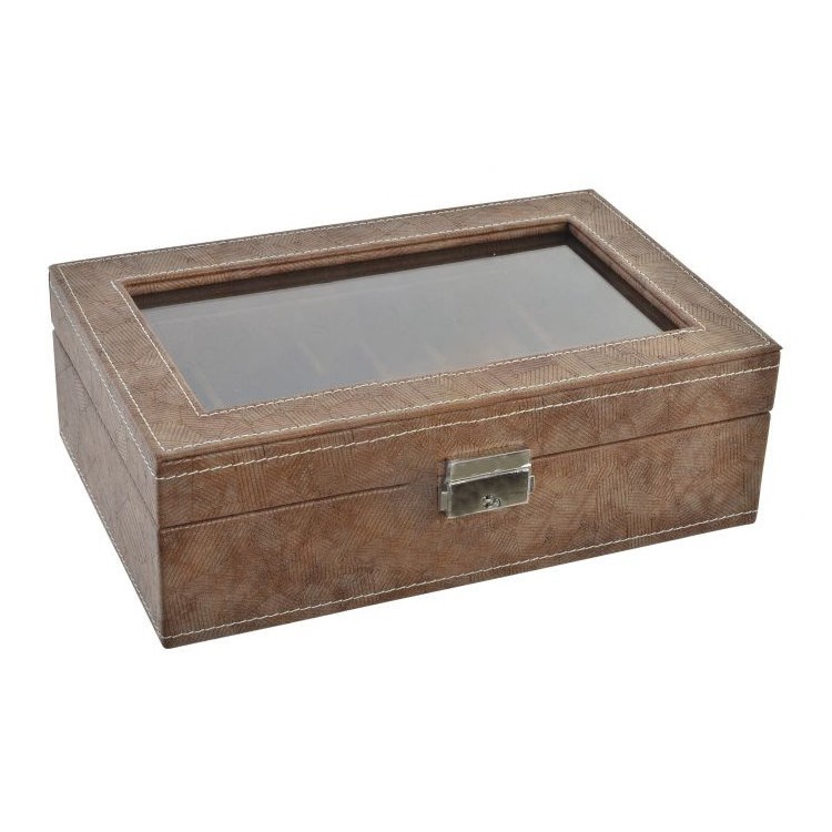 Watchmaker to store jewelry/watches-brown. Design Deluxe 16 x 25 cm - Home and more