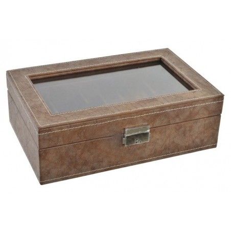 Watchmaker to store jewelry/watches-brown. Design Deluxe 16 x 25 cm - Home and more