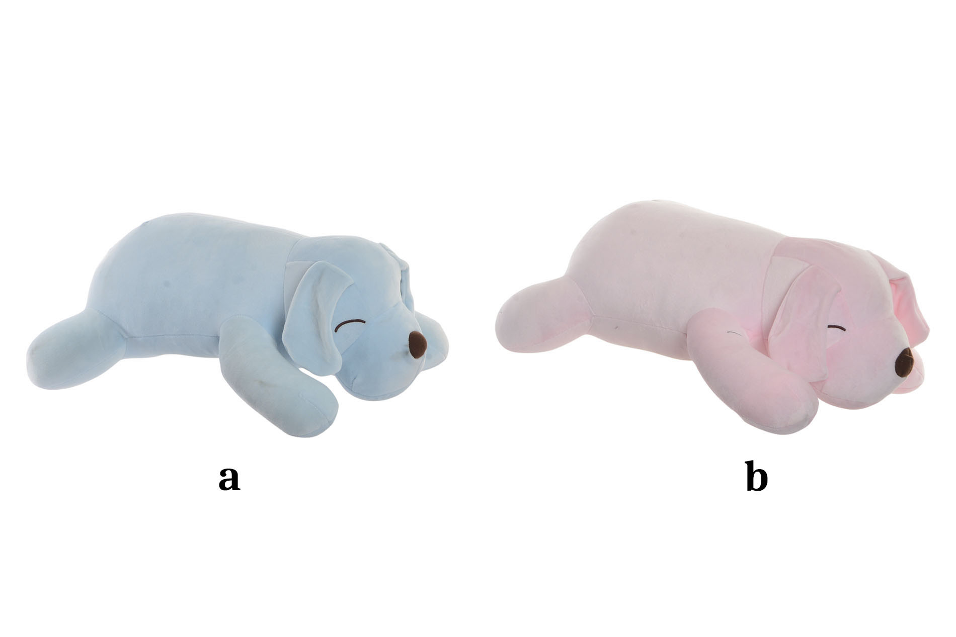 Coussin de microfibre en forme de chien pour bébé. Design agréable et tendre de 53 x 35 cm - Maison et plus.