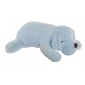 Coussin de microfibre en forme de chien pour bébé. Design agréable et tendre de 53 x 35 cm - Maison et plus.