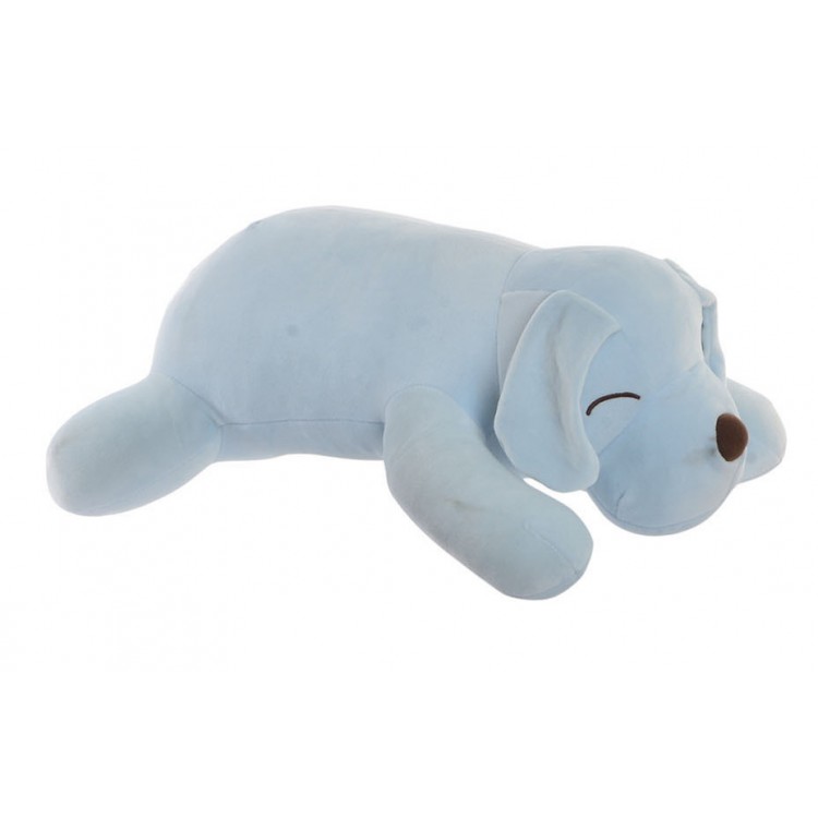 Coussin de microfibre en forme de chien pour bébé. Design agréable et tendre de 53 x 35 cm - Maison et plus.