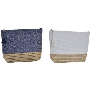 Bag of natural jute for a beach or natural hygiene. Design beach 27 x 20 cm - Home and more