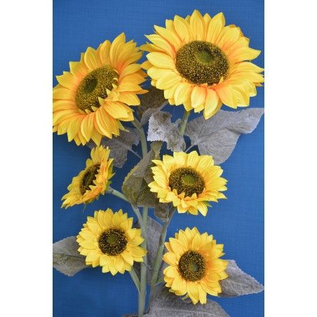 Sunflower Artificial with Five Flowers for Home Decoration and More 