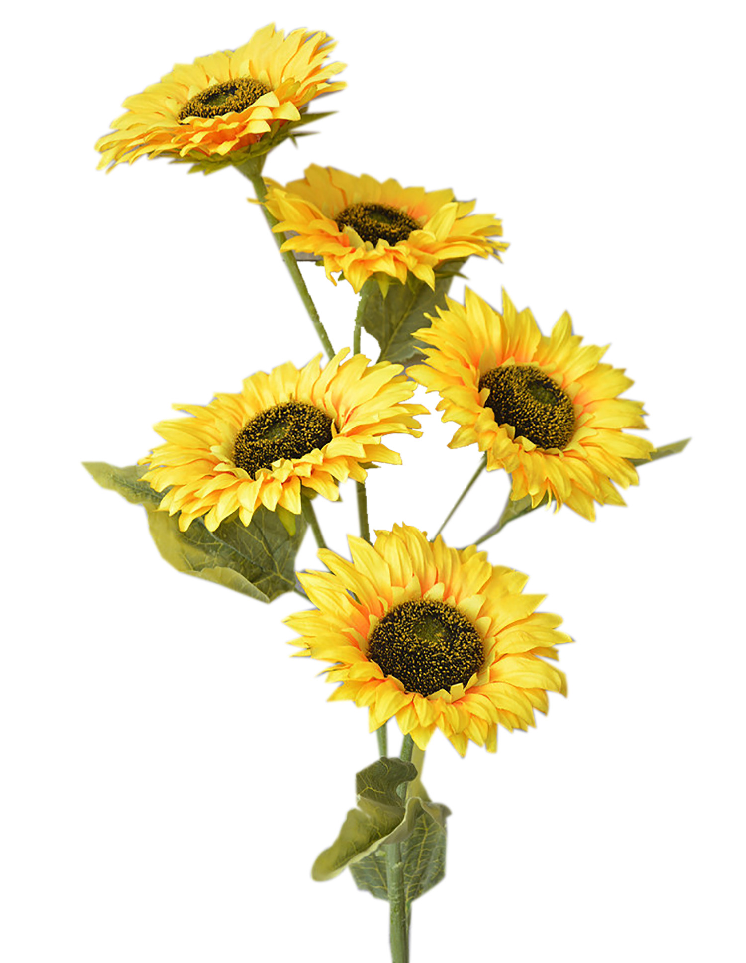 Sunflower Artificial with Five Flowers for Home Decoration and More 
