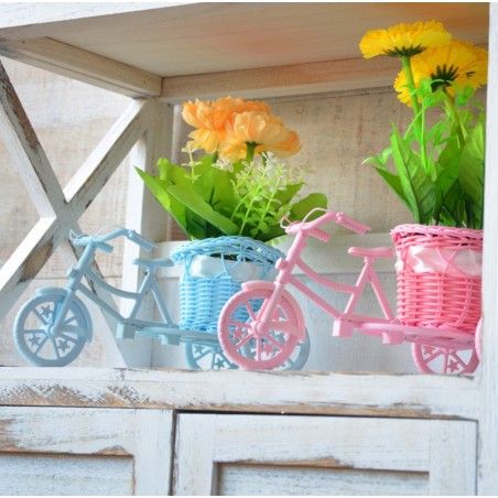 Planteur de Vélo de Violet et de Plantes Artificielles Quatre Modèles, la Maison et Plus 