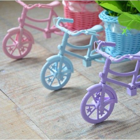 Planteur de Vélo de Violet et de Plantes Artificielles Quatre Modèles, la Maison et Plus 
