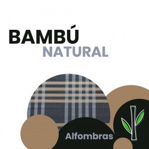 Carpet Natural Bamboo signature Columbia blue, dark and light brown of Home and More