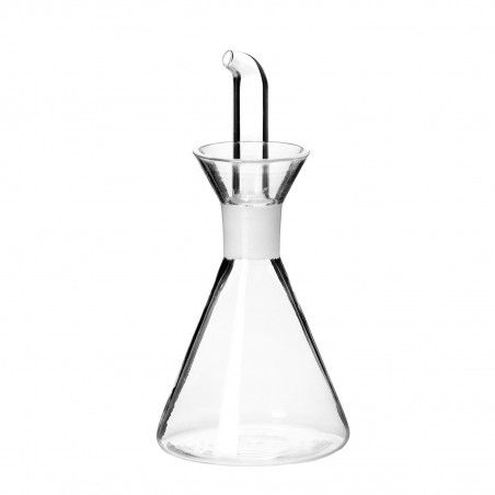 Olio di vetro trasparente verticale anti-goccia e minimalista per olio/aceto - Casa e altro ancora