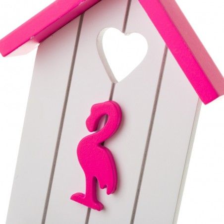 Candle holder of wood in the shape of a house for decoration. Design nice and original. 22 x 10.5 cm - Home and more