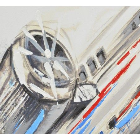Casella di tela di aeromobili dipinta a mano, decorazione 150 x 60 cm - Casa e altro ancora