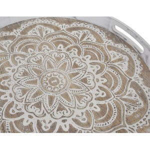 Tray round ethnic with an illustration of mandala exotic - Home and More