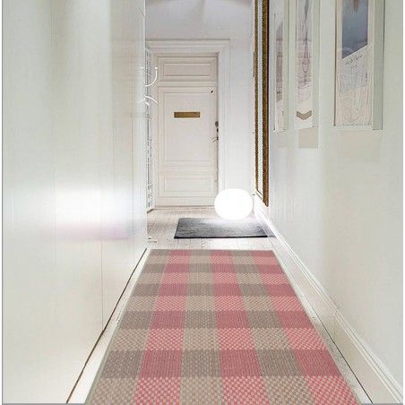 Carpet Pasillera Natural Bamboo signature Harvard in pink and light brown of Home and More