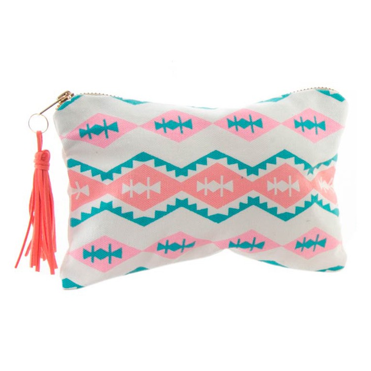 Neceser para maquillaje o productos de higiene. Diseño con mucho color. Diseño Tribal 21 x 14 cm - Hogar y más