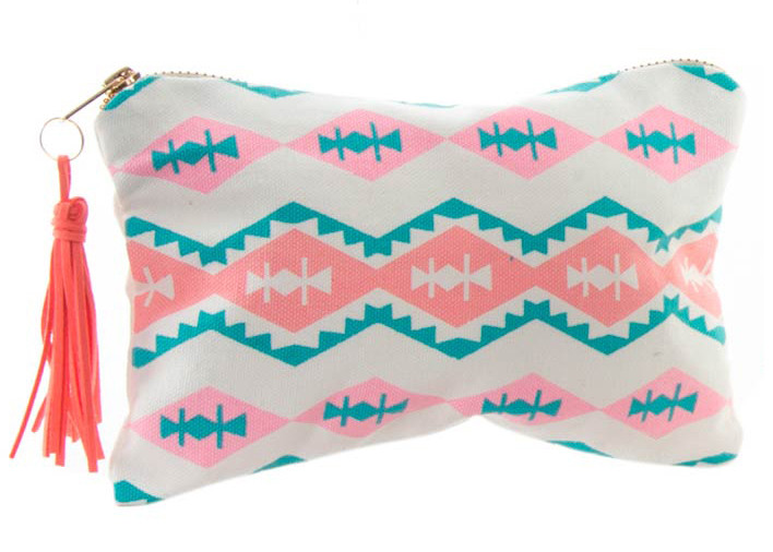 Neceser para maquillaje o productos de higiene. Diseño con mucho color. Diseño Tribal 21 x 14 cm - Hogar y más