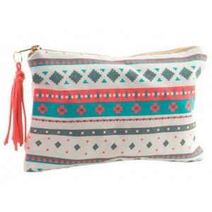 Neceser para maquillaje o productos de higiene. Diseño con mucho color. Diseño Tribal 21 x 14 cm - Hogar y más