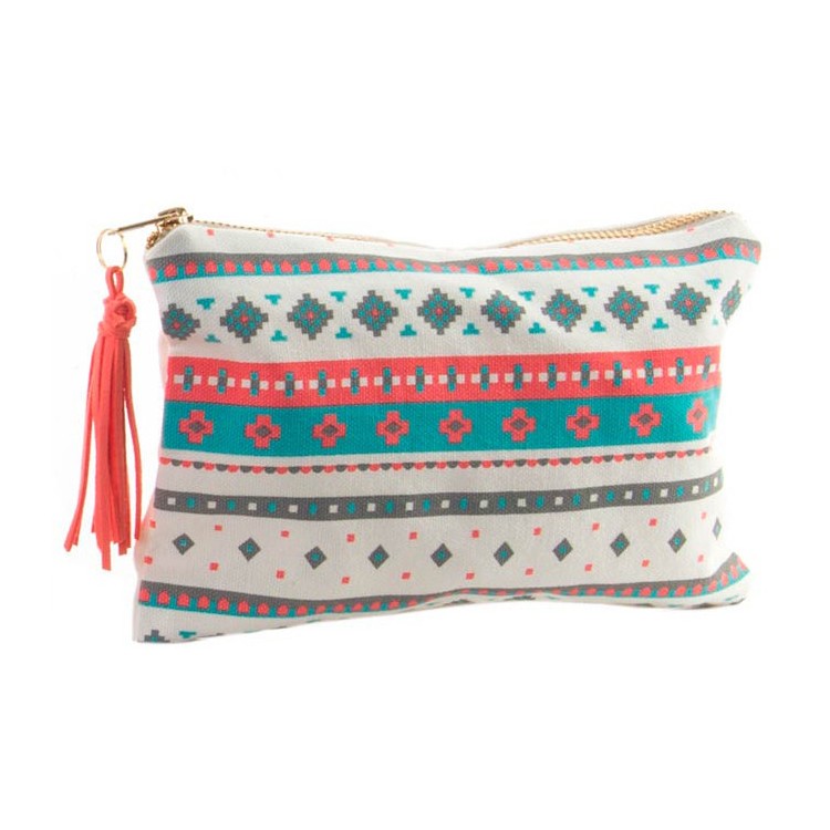 Neceser para maquillaje o productos de higiene. Diseño con mucho color. Diseño Tribal 21 x 14 cm - Hogar y más