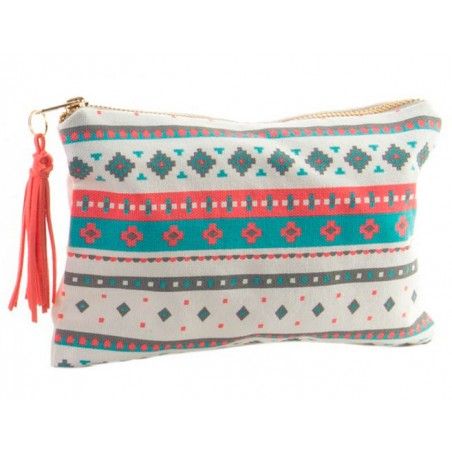 Neceser para maquillaje o productos de higiene. Diseño con mucho color. Diseño Tribal 21 x 14 cm - Hogar y más