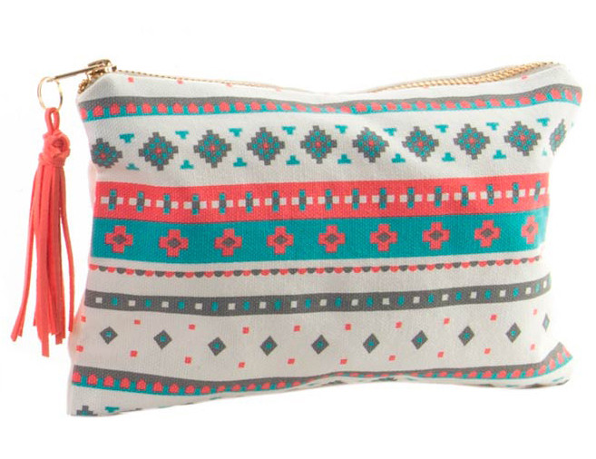 Neceser para maquillaje o productos de higiene. Diseño con mucho color. Diseño Tribal 21 x 14 cm - Hogar y más