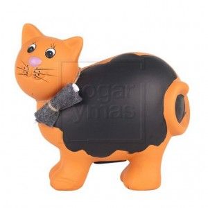 Tirelire chat avec tableau noir