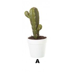 Impianto artificiale Modello Cactus con Vaso per la Decorazione, Quattro Modelli di Casa e di Più 